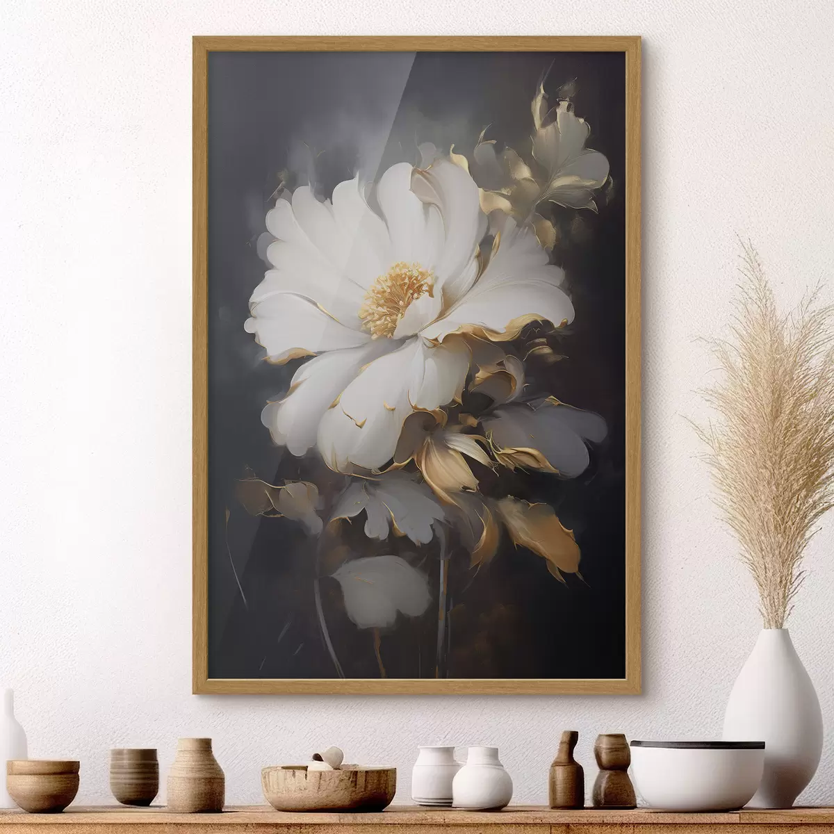 Poster Große helle Blume f43208