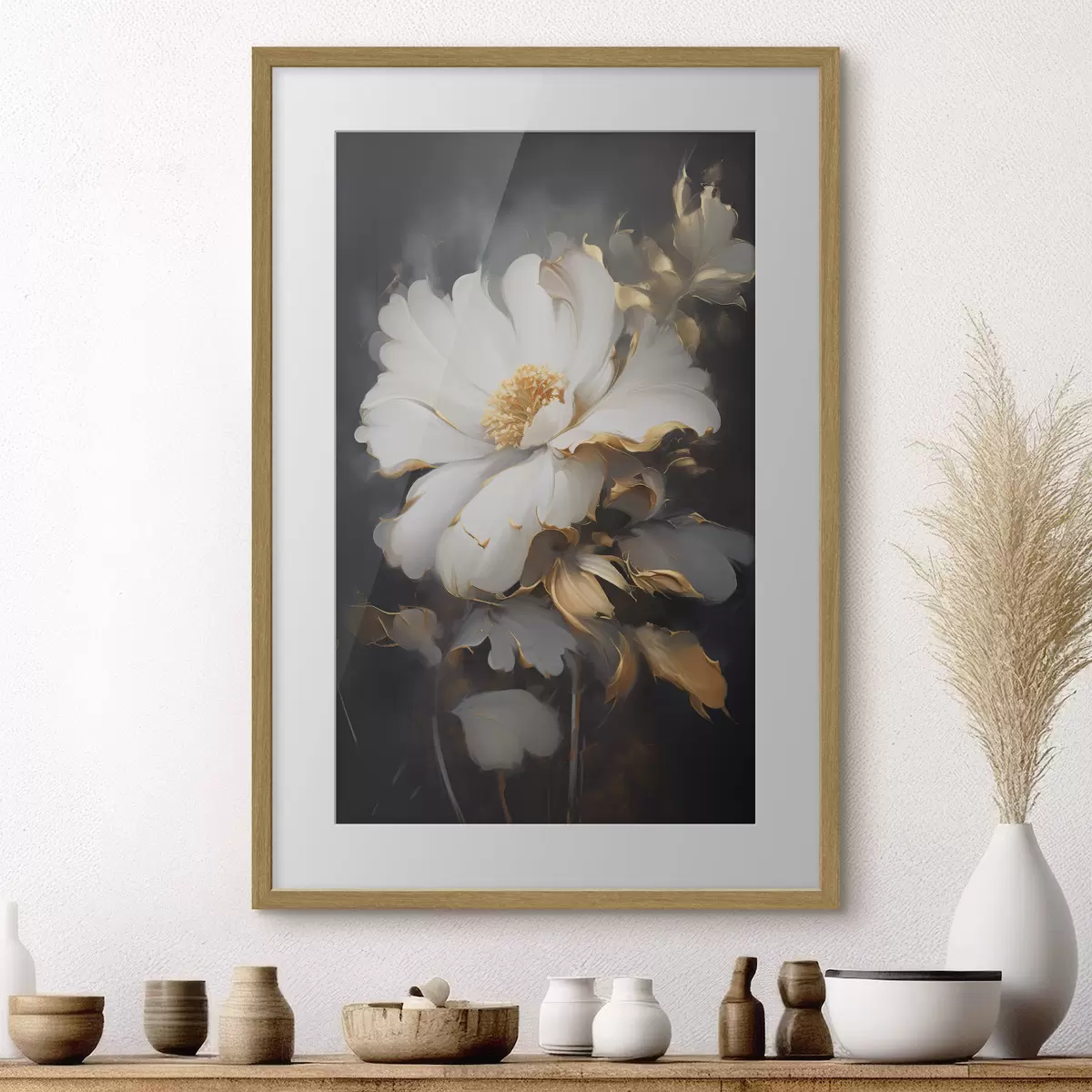 Poster Große helle Blume f43208