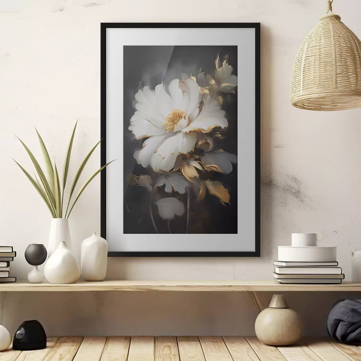 Poster Große helle Blume f43208