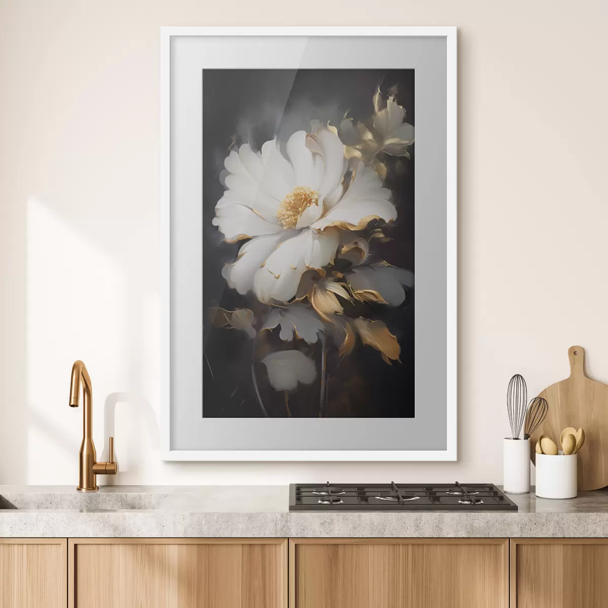 Poster Große helle Blume f43208