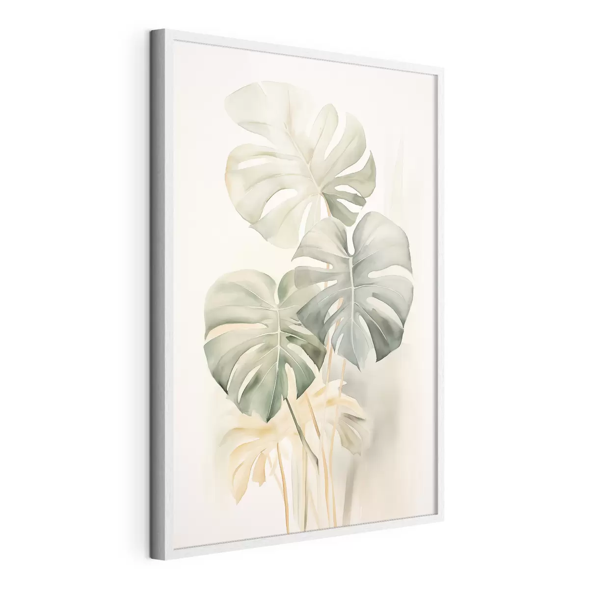 Poster Monstera-Blätter in Aquarelltechnik f43210