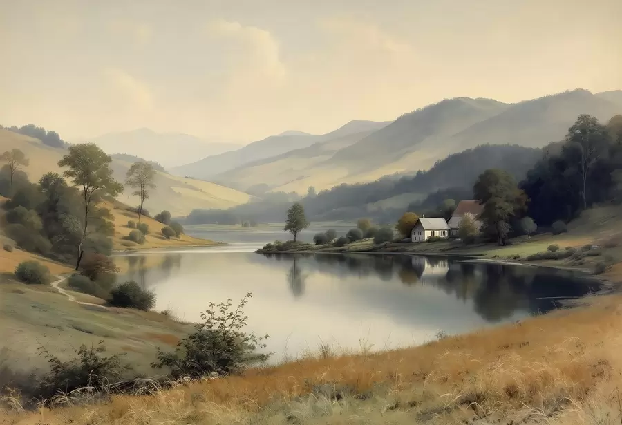 Fototapete Landschaftliche Beschaulichkeit w03331