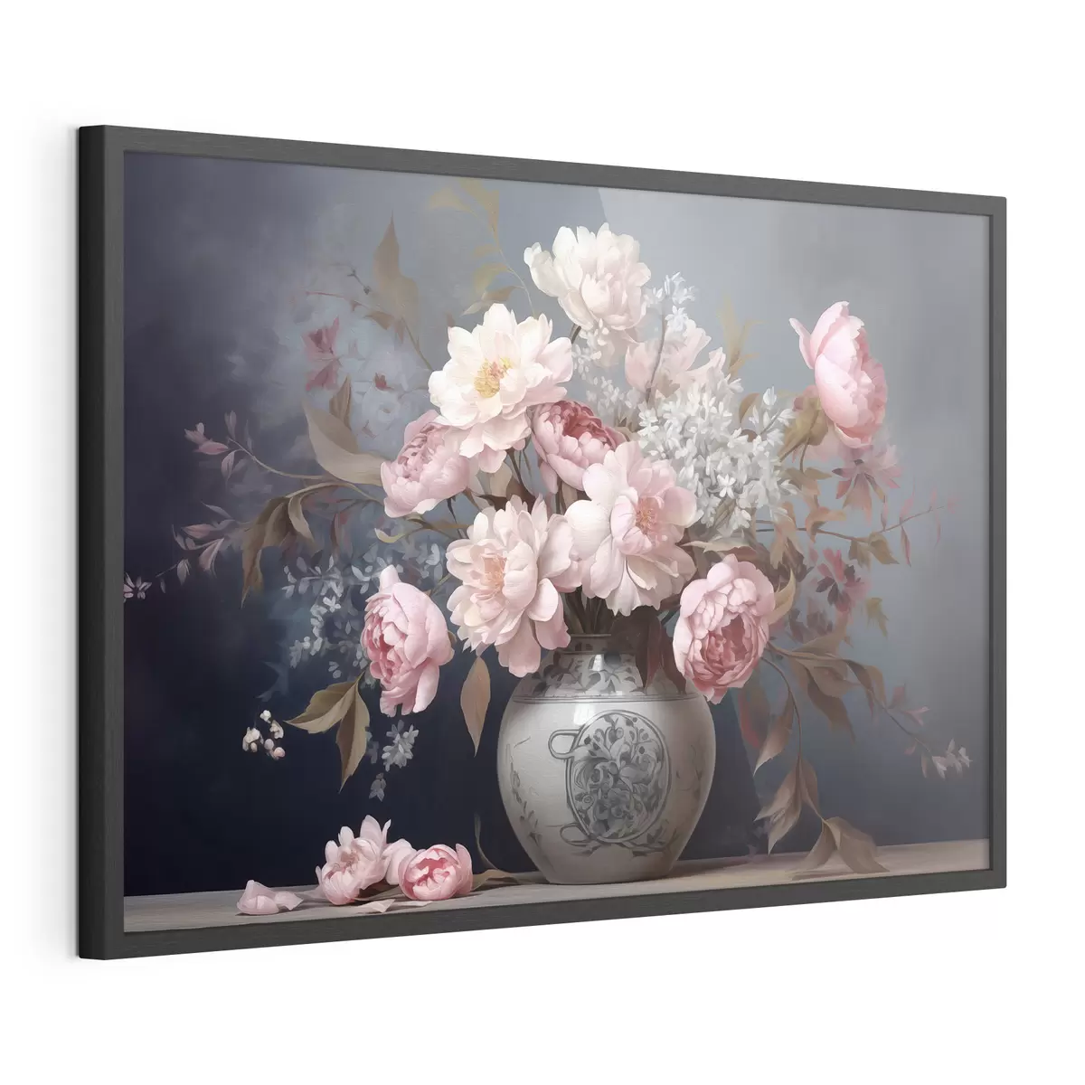 Poster Vintage-Vase mit Blumen f43038