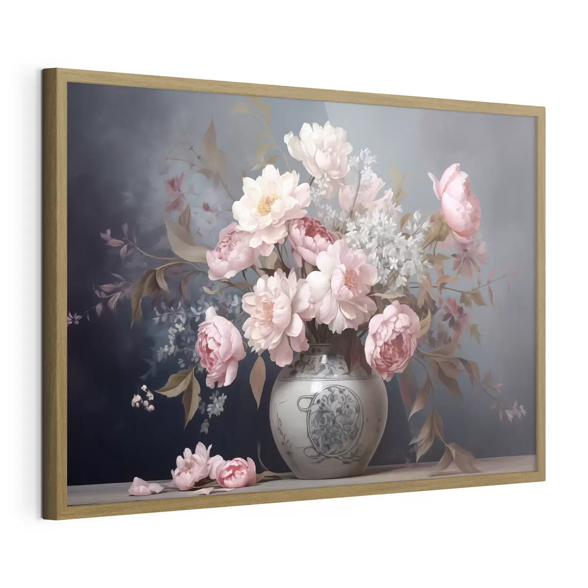 Poster Vintage-Vase mit Blumen f43038