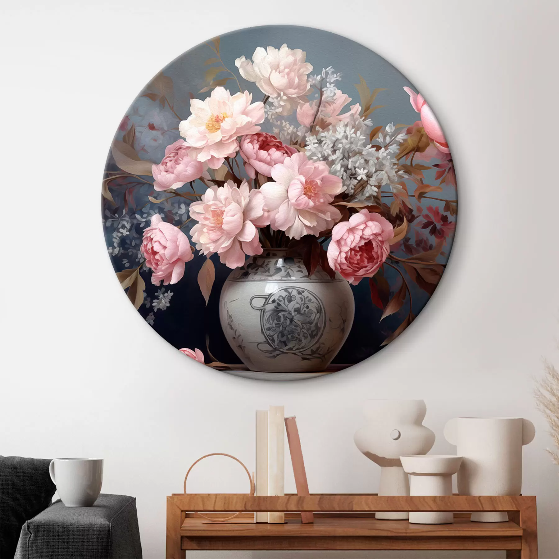 Fototapete Vintage-Vase mit Blumen r43038