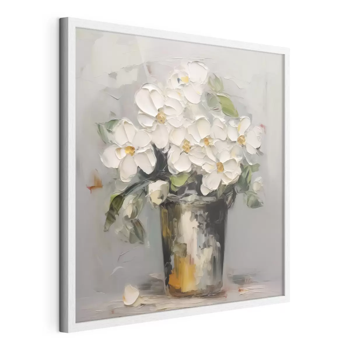 Poster Blumen in einem Eimer Nachahmung der Malerei f43228