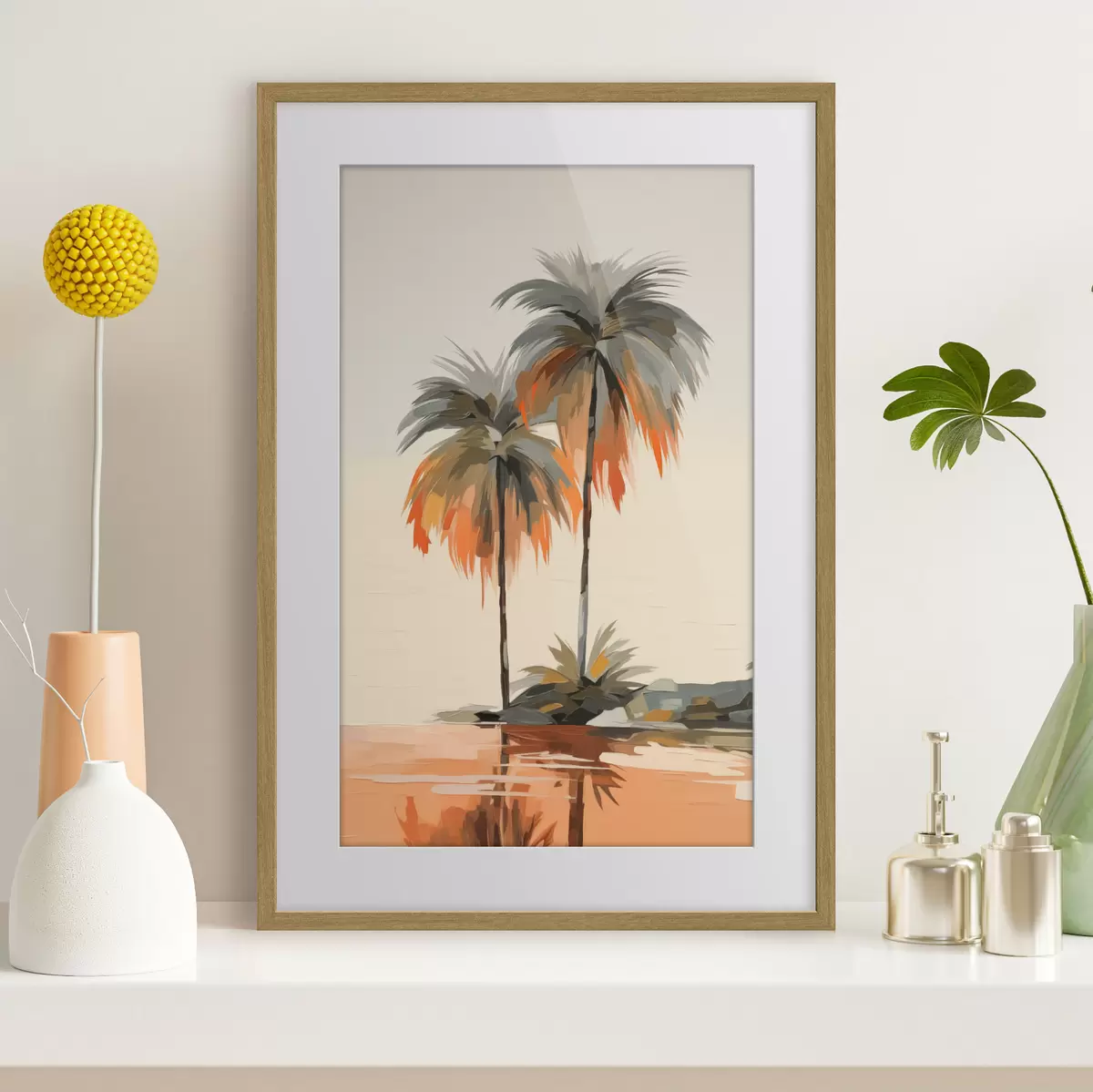 Poster Palmen und Erinnerung f43230