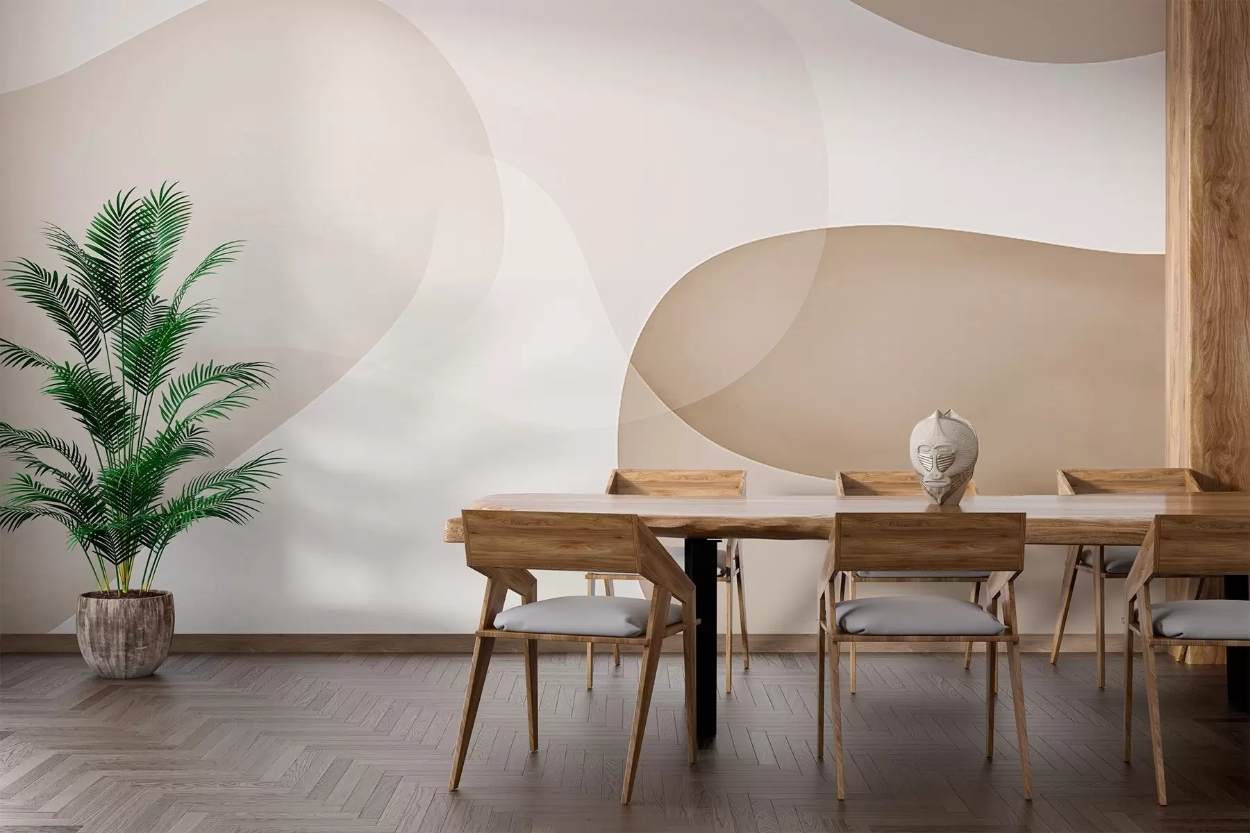 Fototapete Abstrahierte Bergsilhouetten w03366