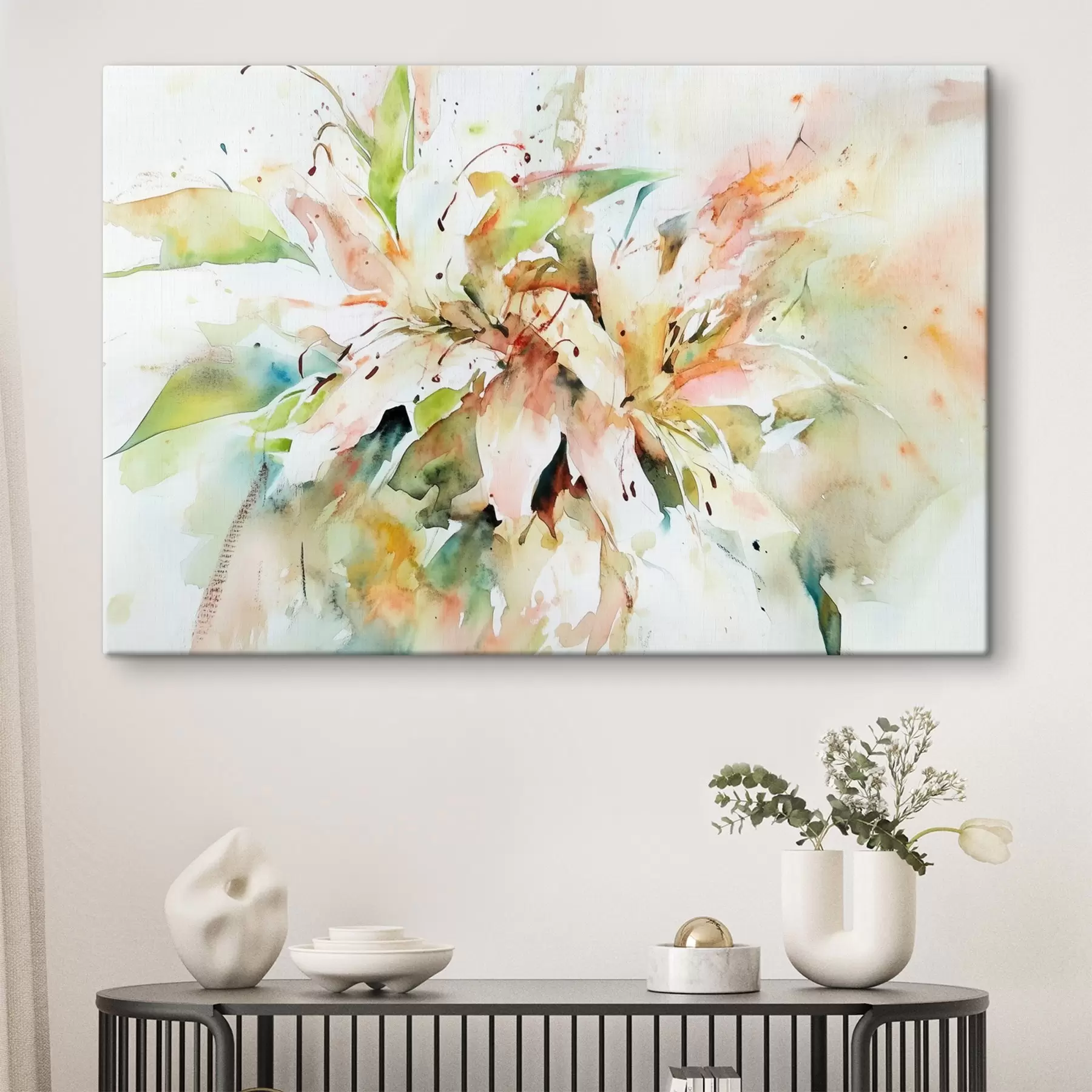 Fototapete Abstrakte Zeichnung von Blumen s43298