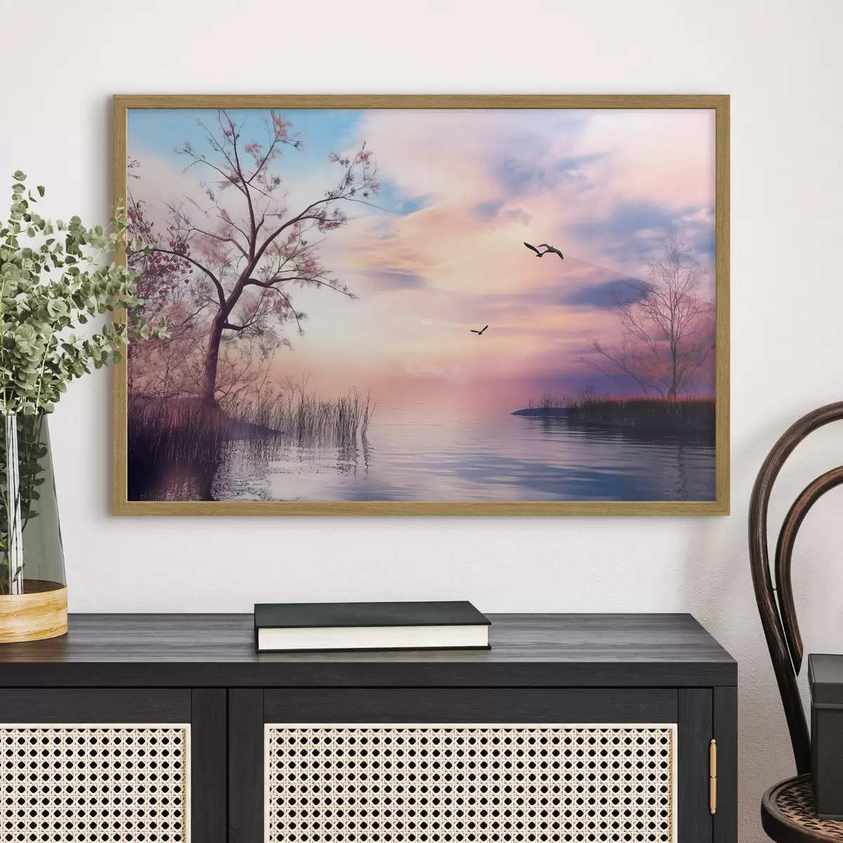 Poster Morgendämmerung auf dem See f43287