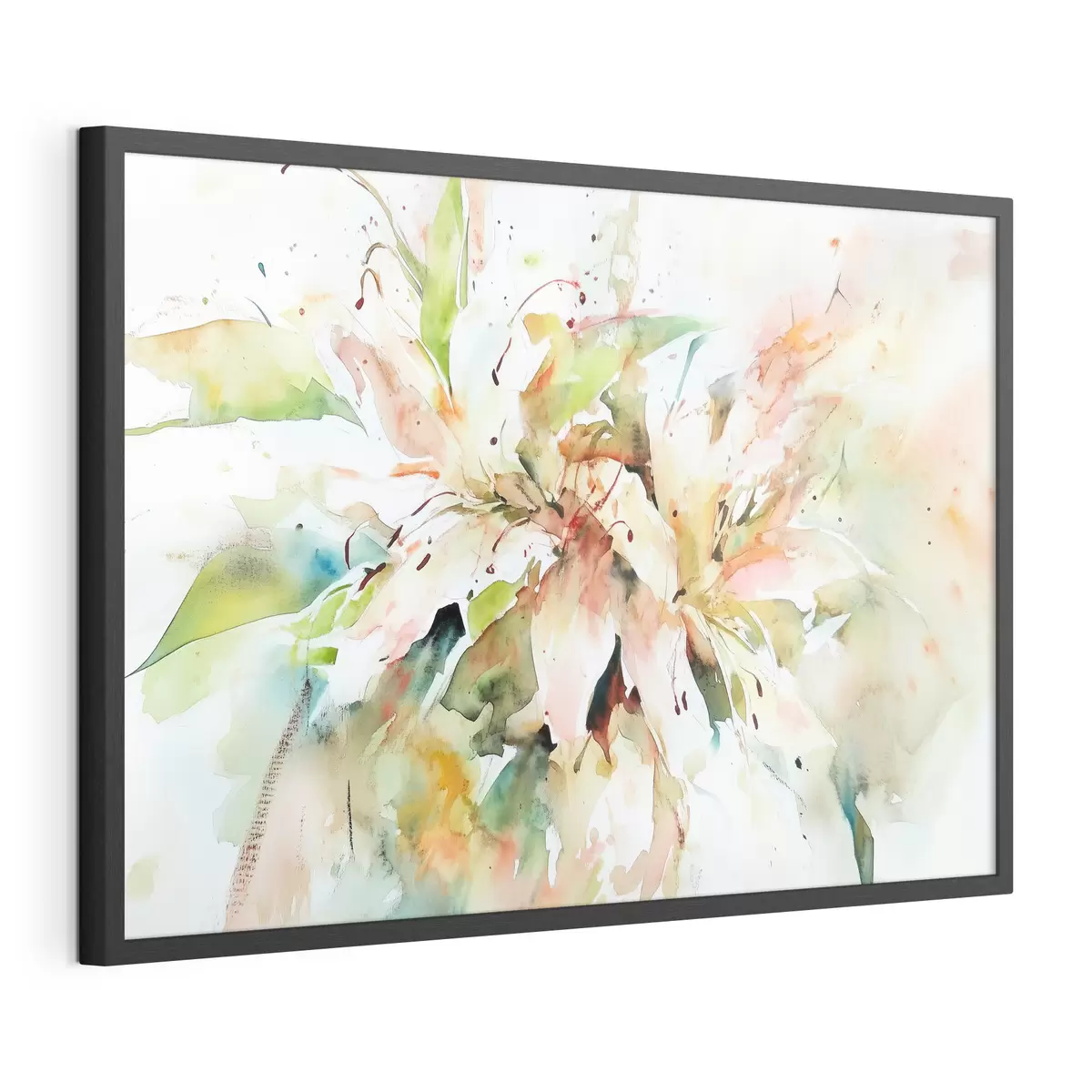 Poster Abstrakte Zeichnung von Blumen f43298