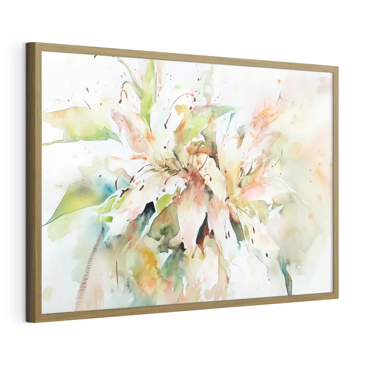Poster Abstrakte Zeichnung von Blumen f43298