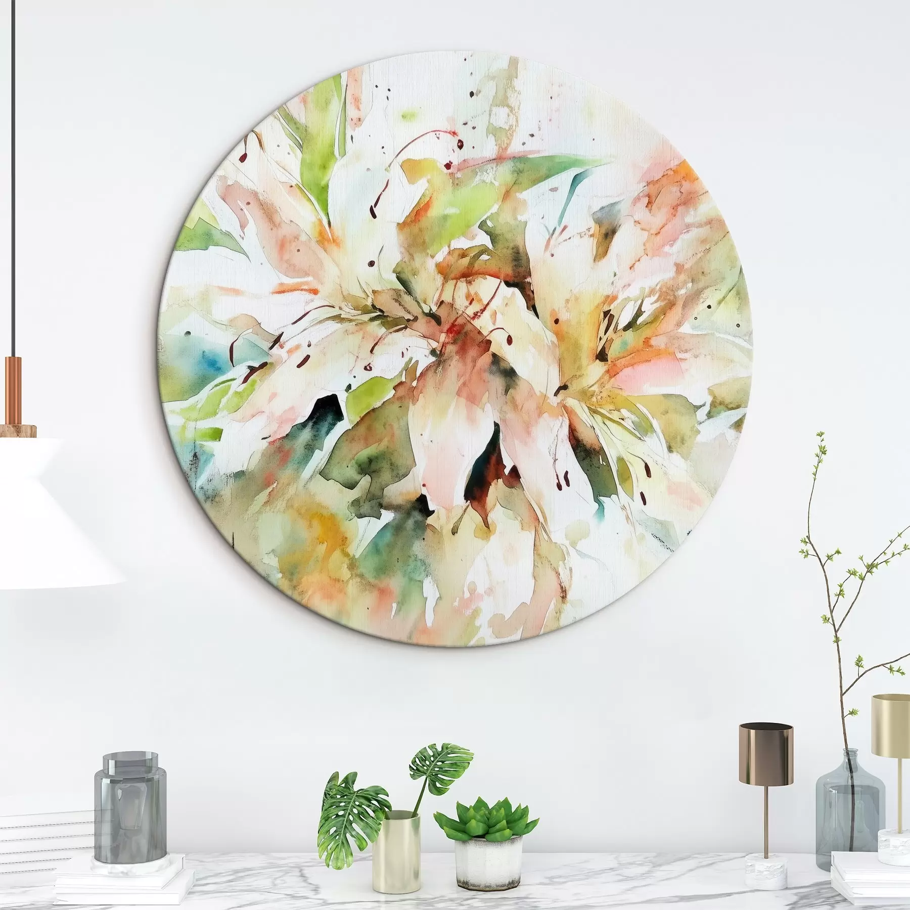 Fototapete Abstrakte Zeichnung von Blumen r43298