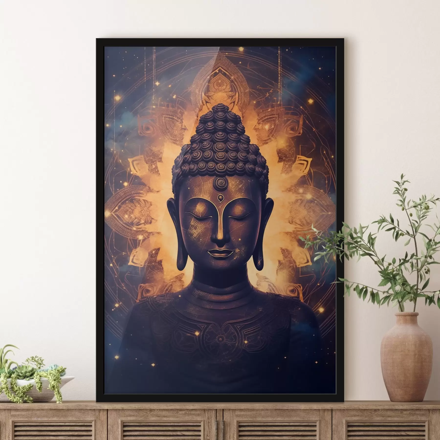 Fototapete Buddha in der Strahlkraft der Energie f43276