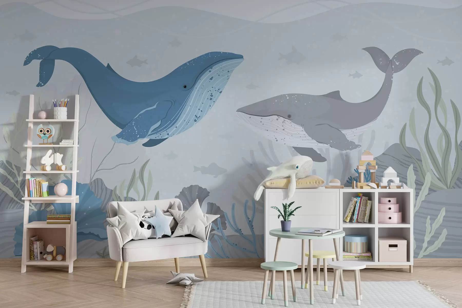 Fototapete Wale im Ozean  w03378v1