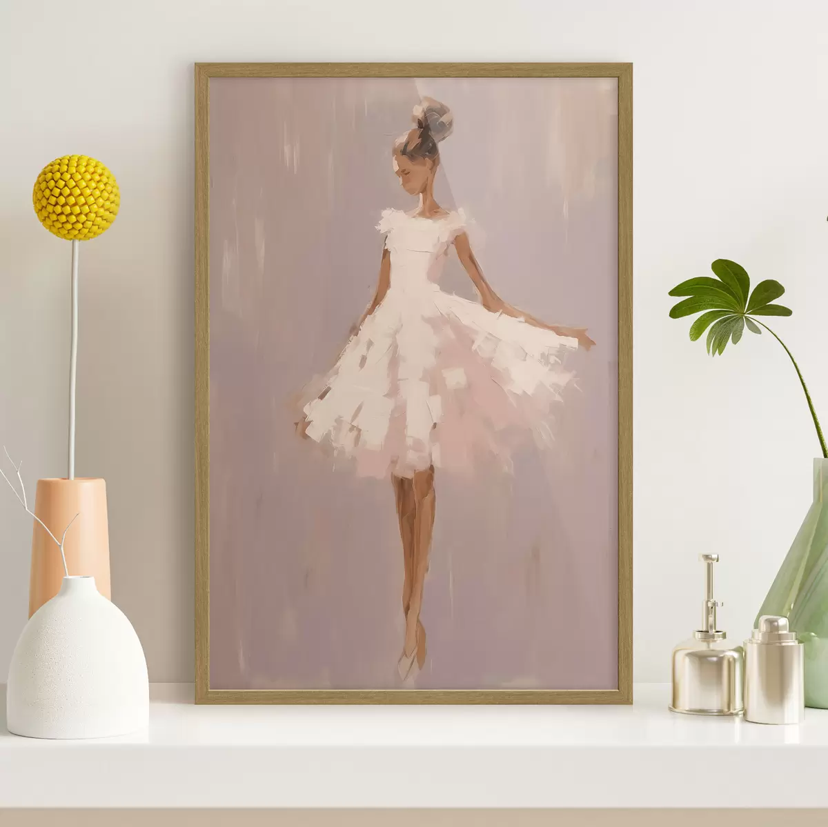 Poster Ballerina abstrakte Nachahmung Malerei f43342