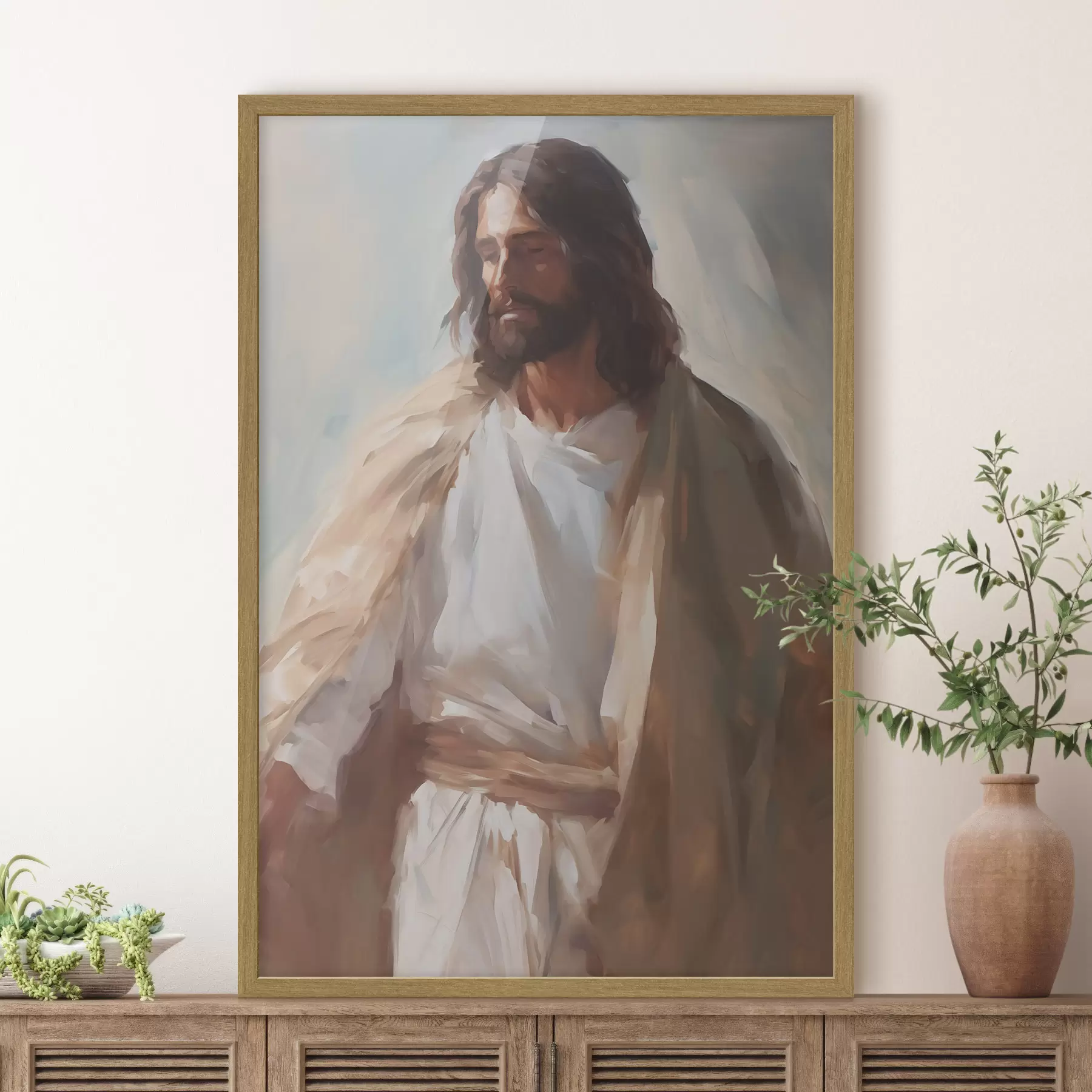 Fototapete Jesus-Imitation Gemälde f43345