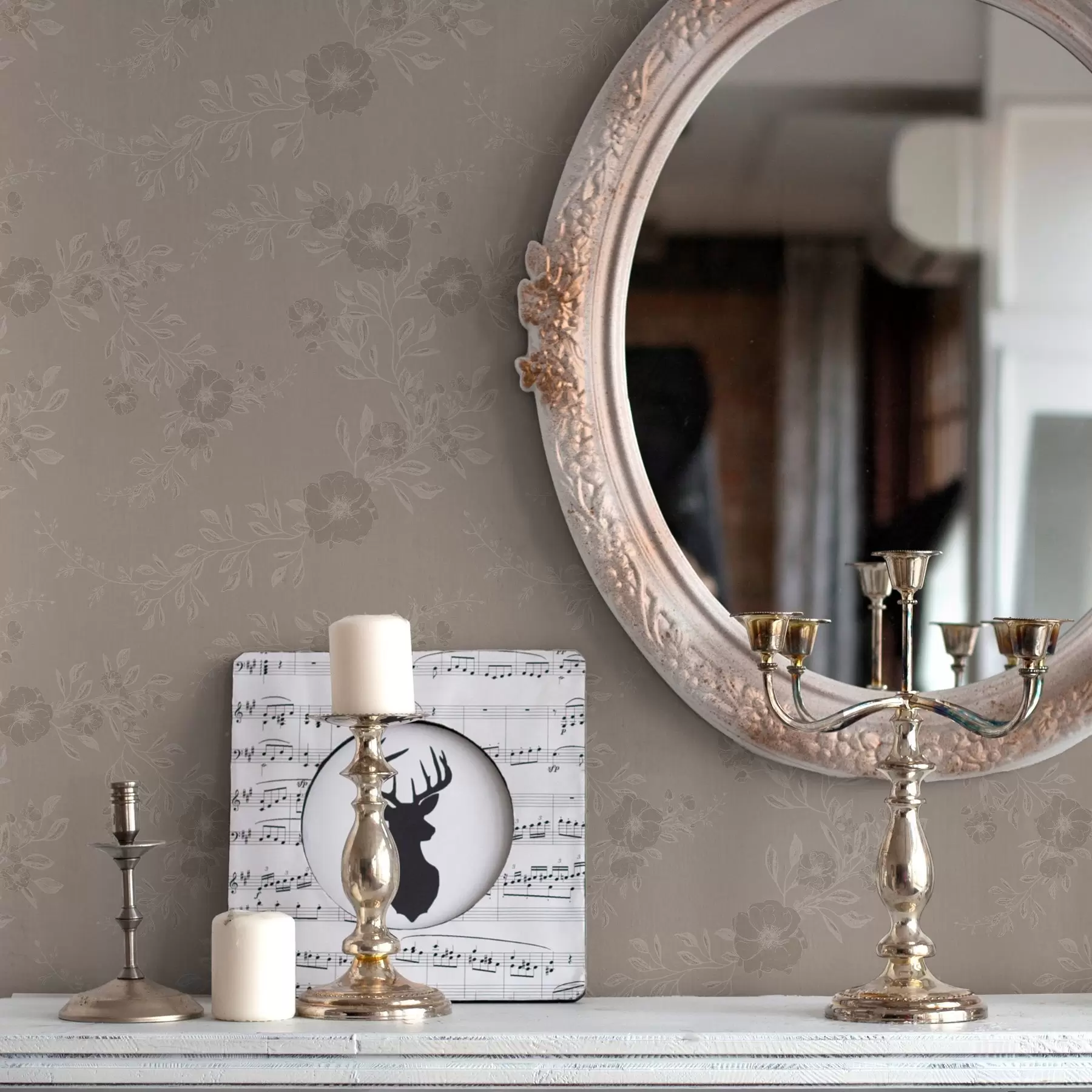 Fototapete Blumen mit hellen Blättern a00006