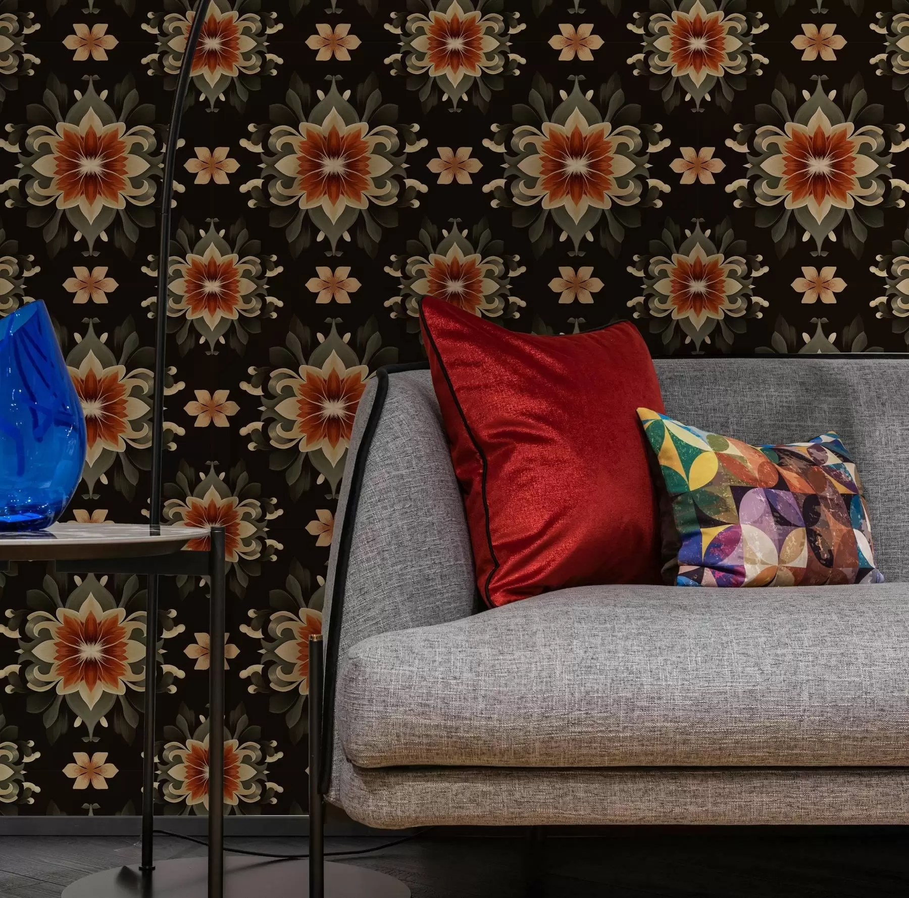 Fototapete Abstraktes florales Muster a00069v2