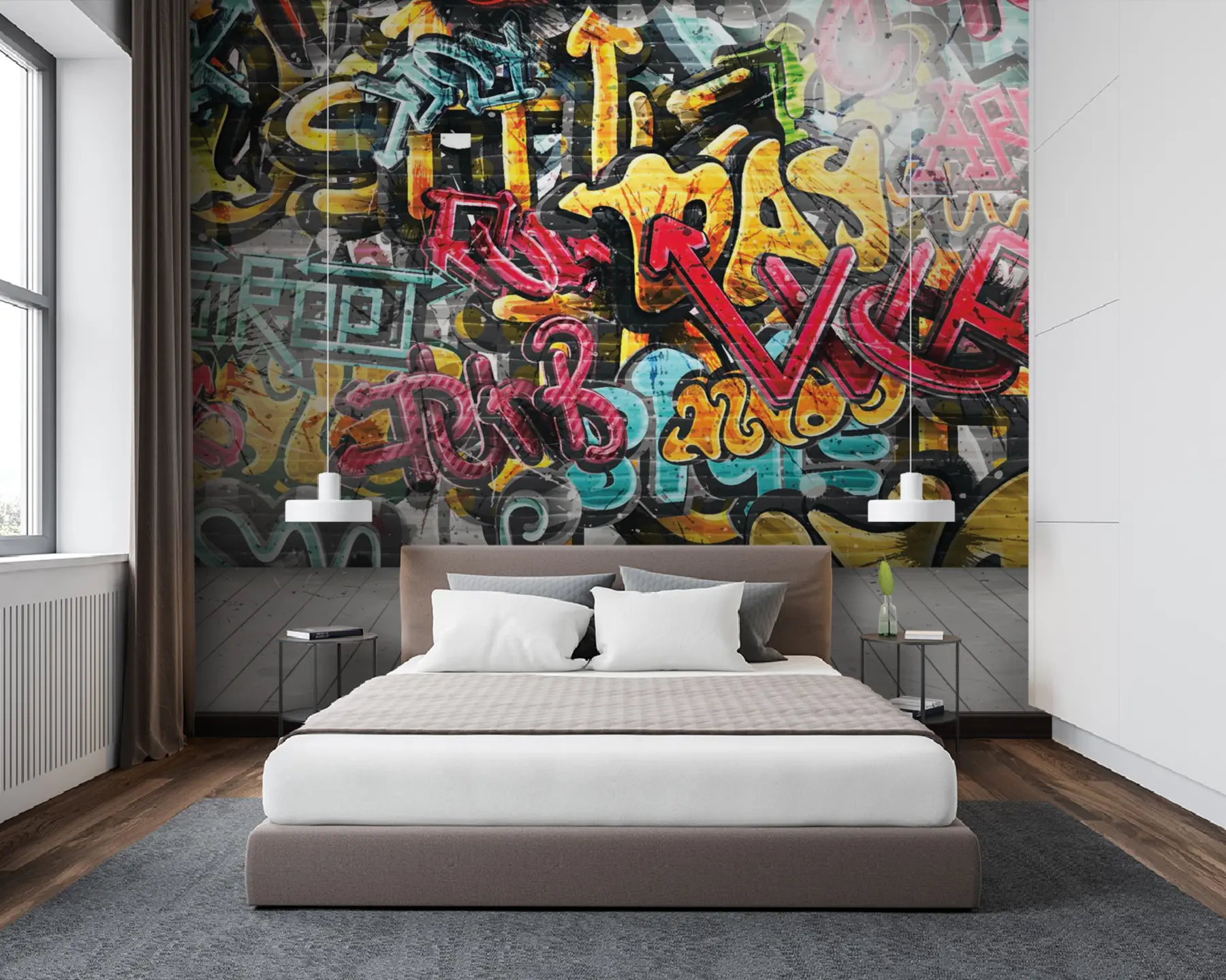 Fototapete Kunstfarbe, Farbe und Graffiti u56045