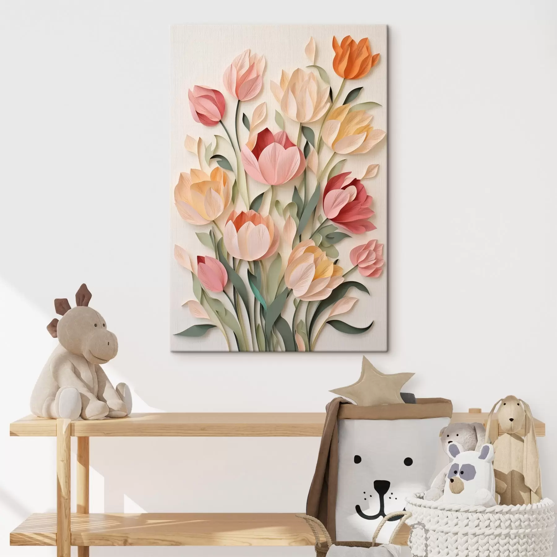 Fototapete Blühende Papiertulpen s43567