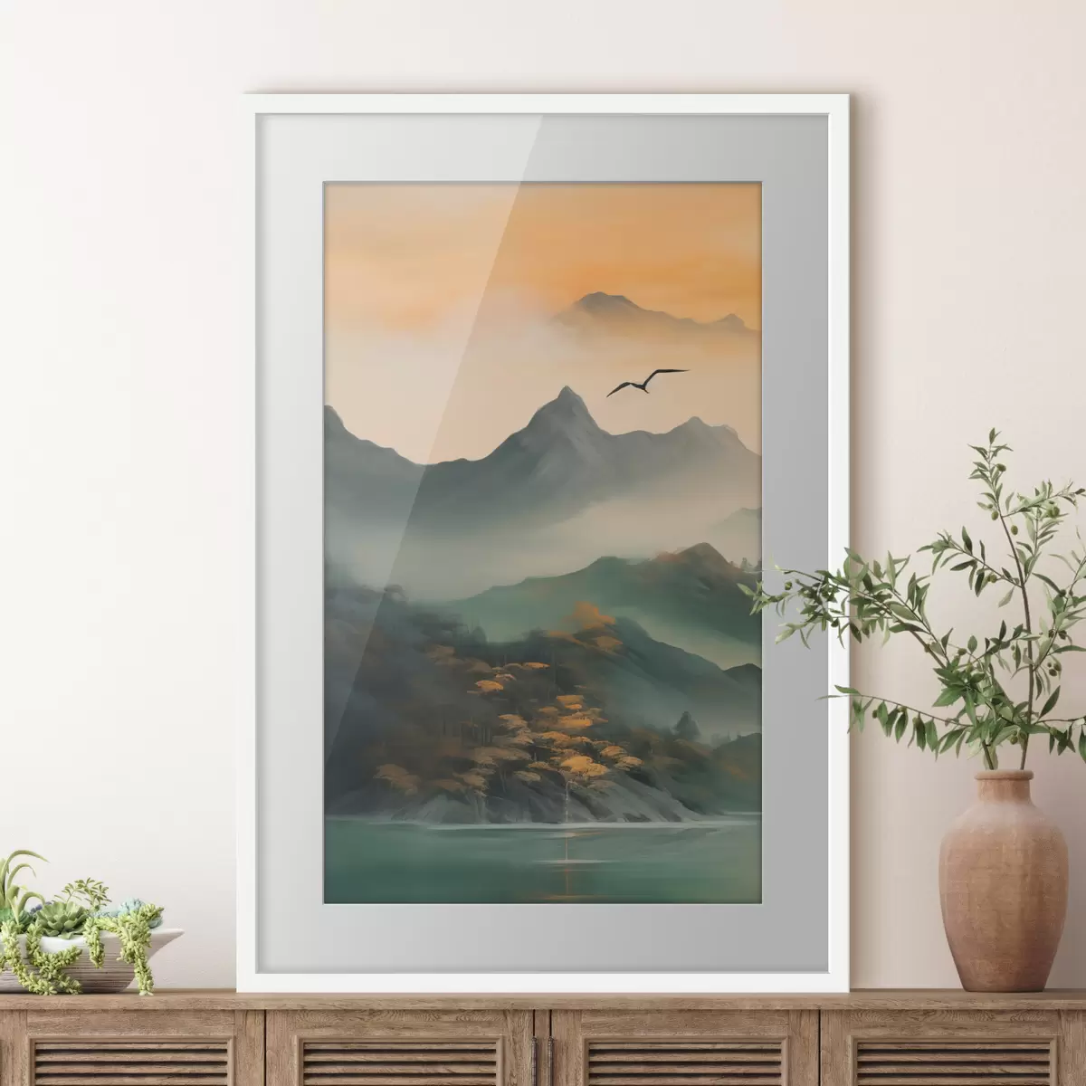 Poster Mystische Bergdämmerung f43588