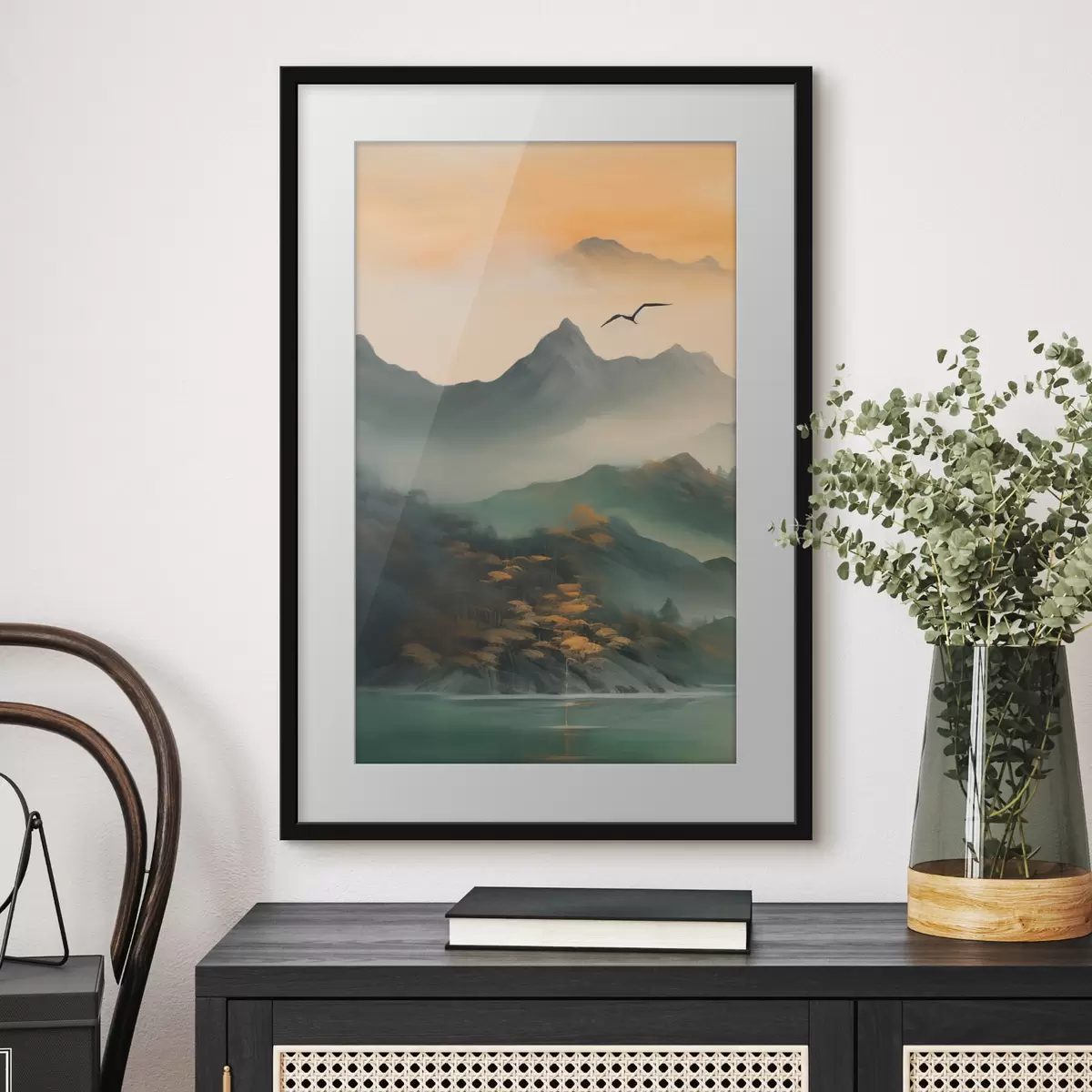 Poster Mystische Bergdämmerung f43588