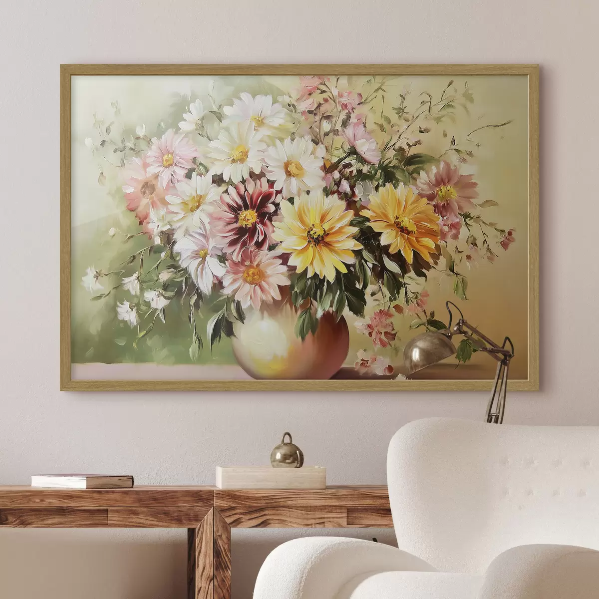 Poster Blumenstrauß mit schönen Blumen f43908