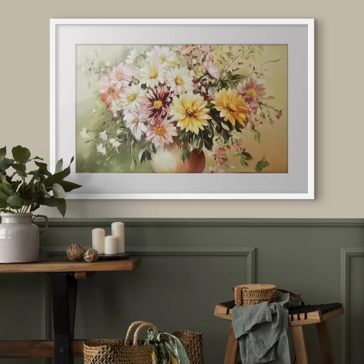 Poster Blumenstrauß mit schönen Blumen f43908