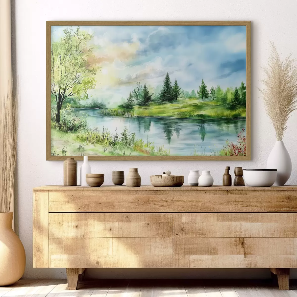 Poster Schöner Blick auf den See f43923