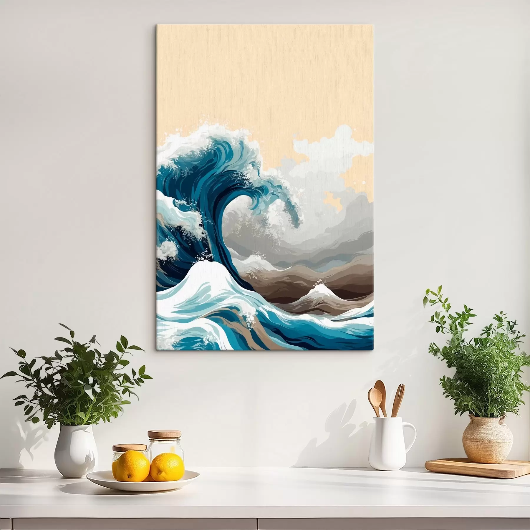 Fototapete Tsunami im Vektorstil s43455