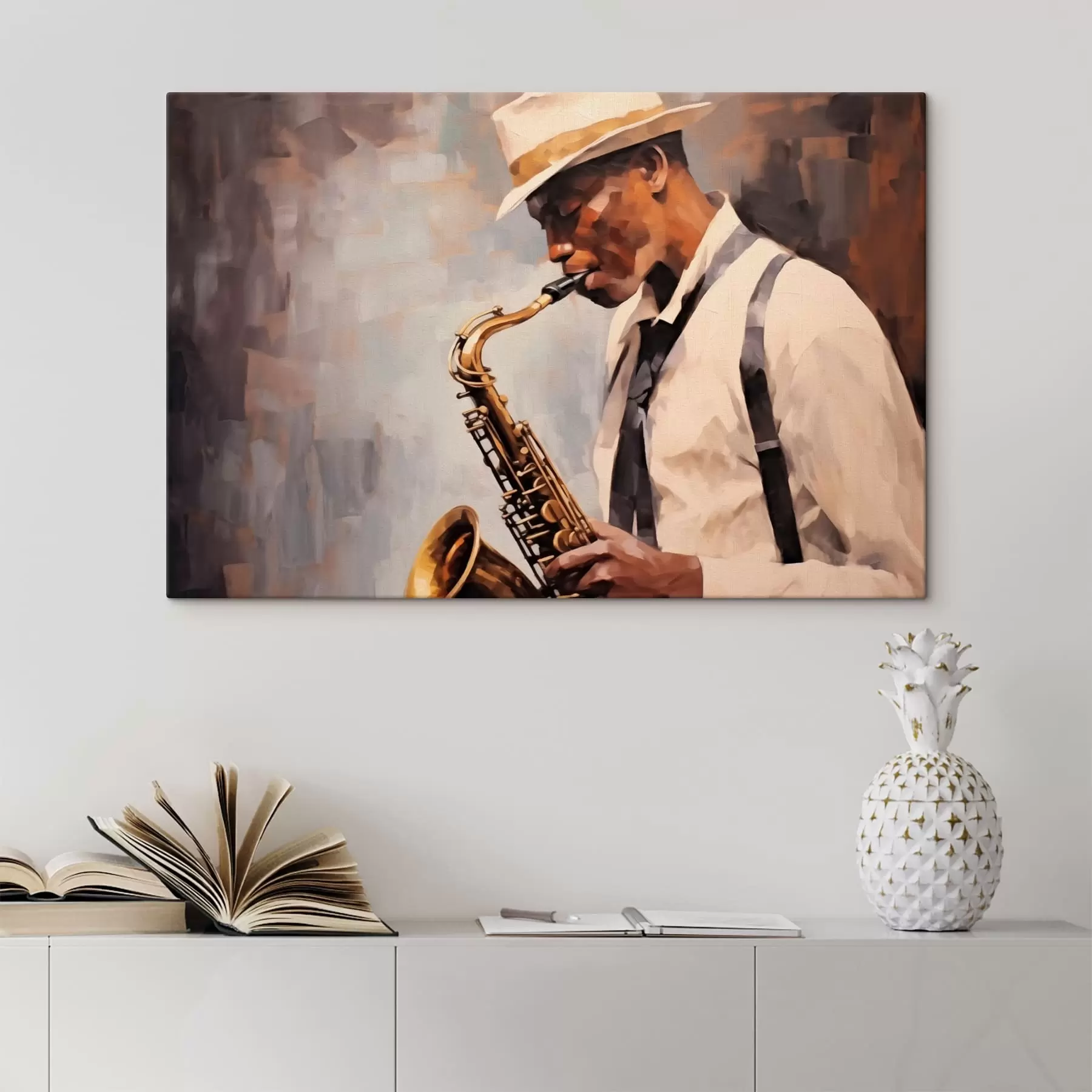 Fototapete Saxophonist s43926