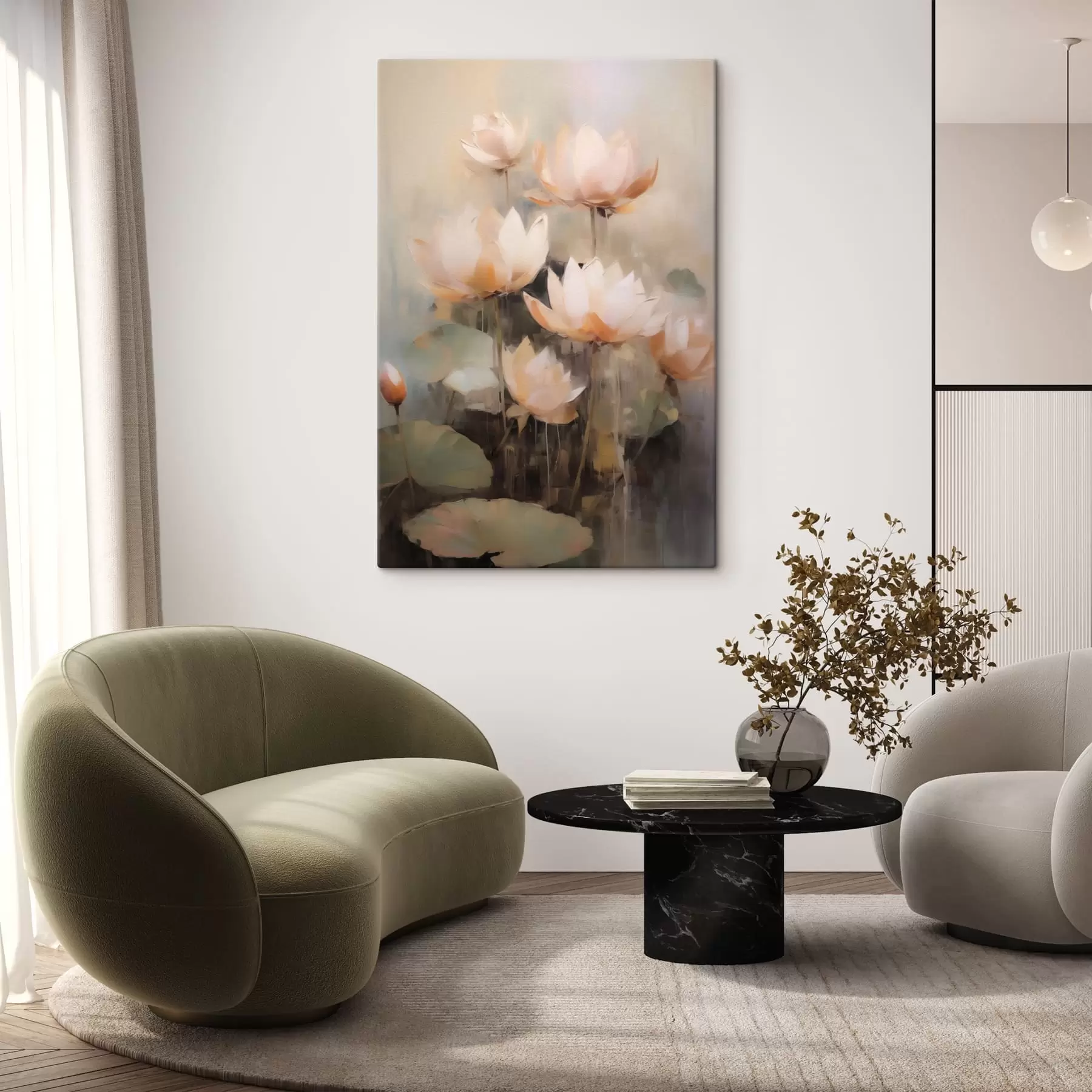 Fototapete Seerosen Blumen s43482