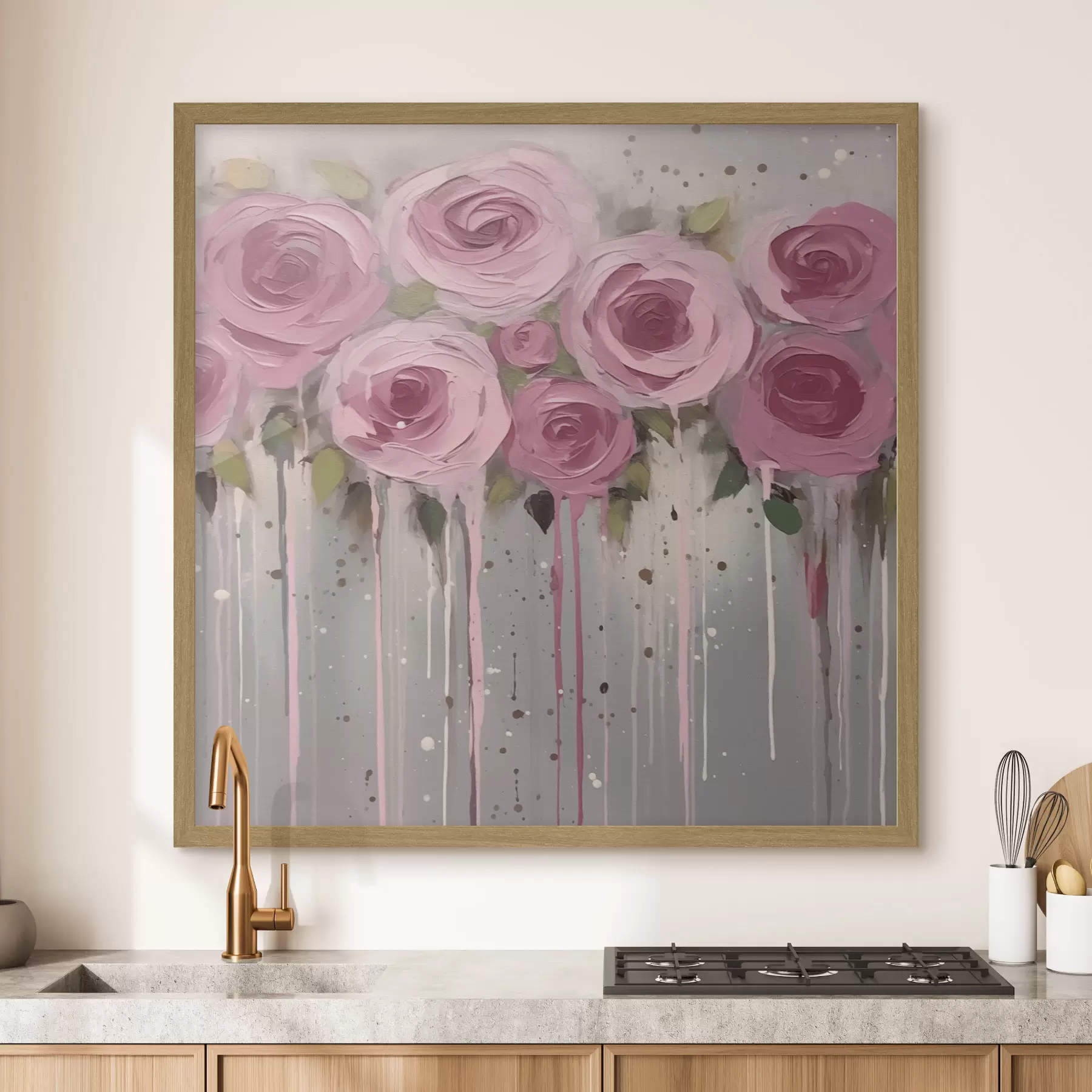 Fototapete Rosen Abstraktion Blumen f43930