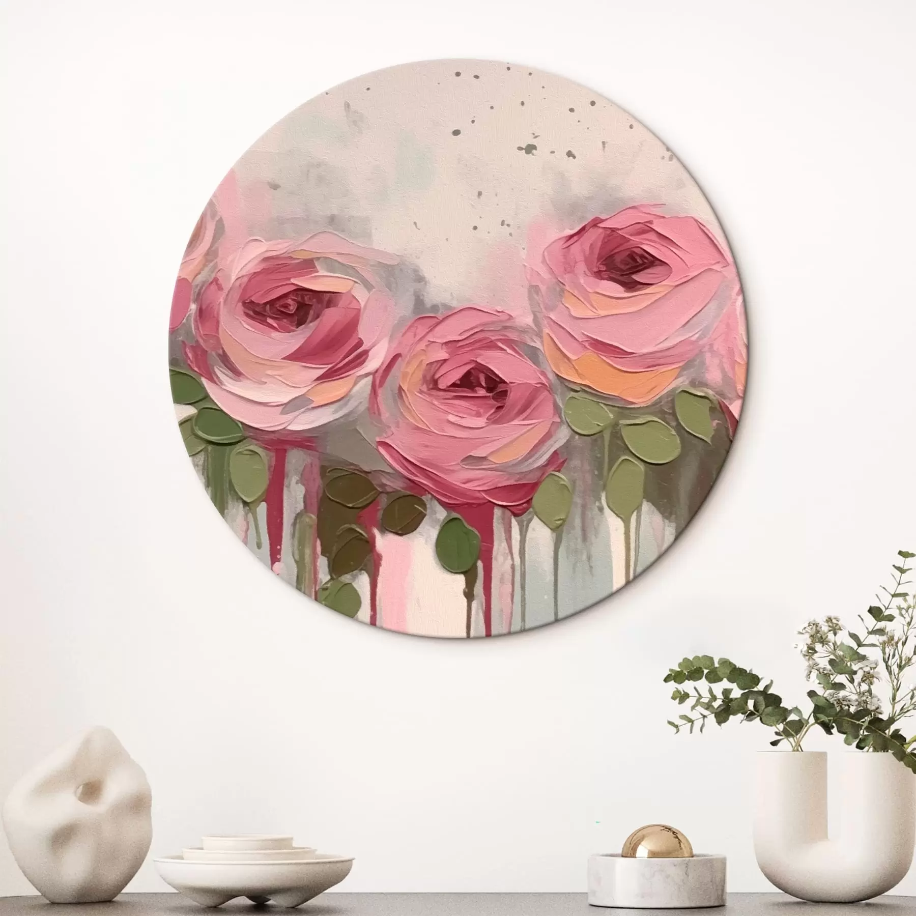 Fototapete Rosa Blumen Abstraktion r43934