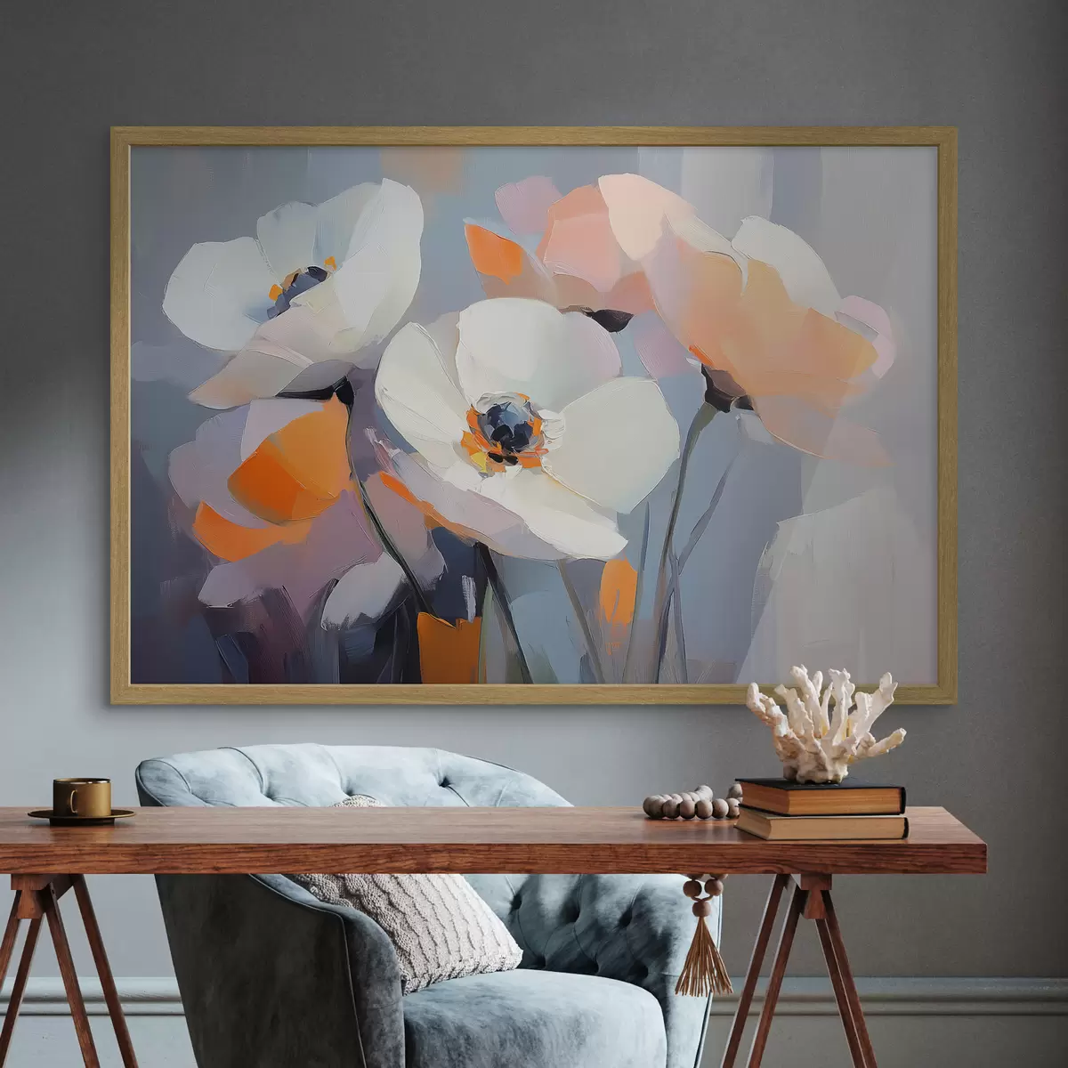 Poster Abstrakte Blumen f42999