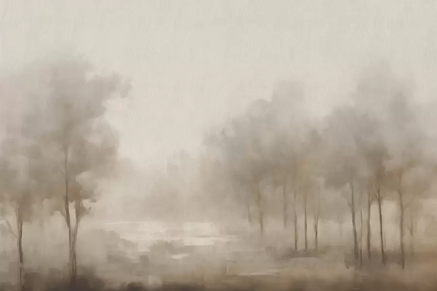 Fototapete Abstrakter Wald mit Sepia-Effekt w03596