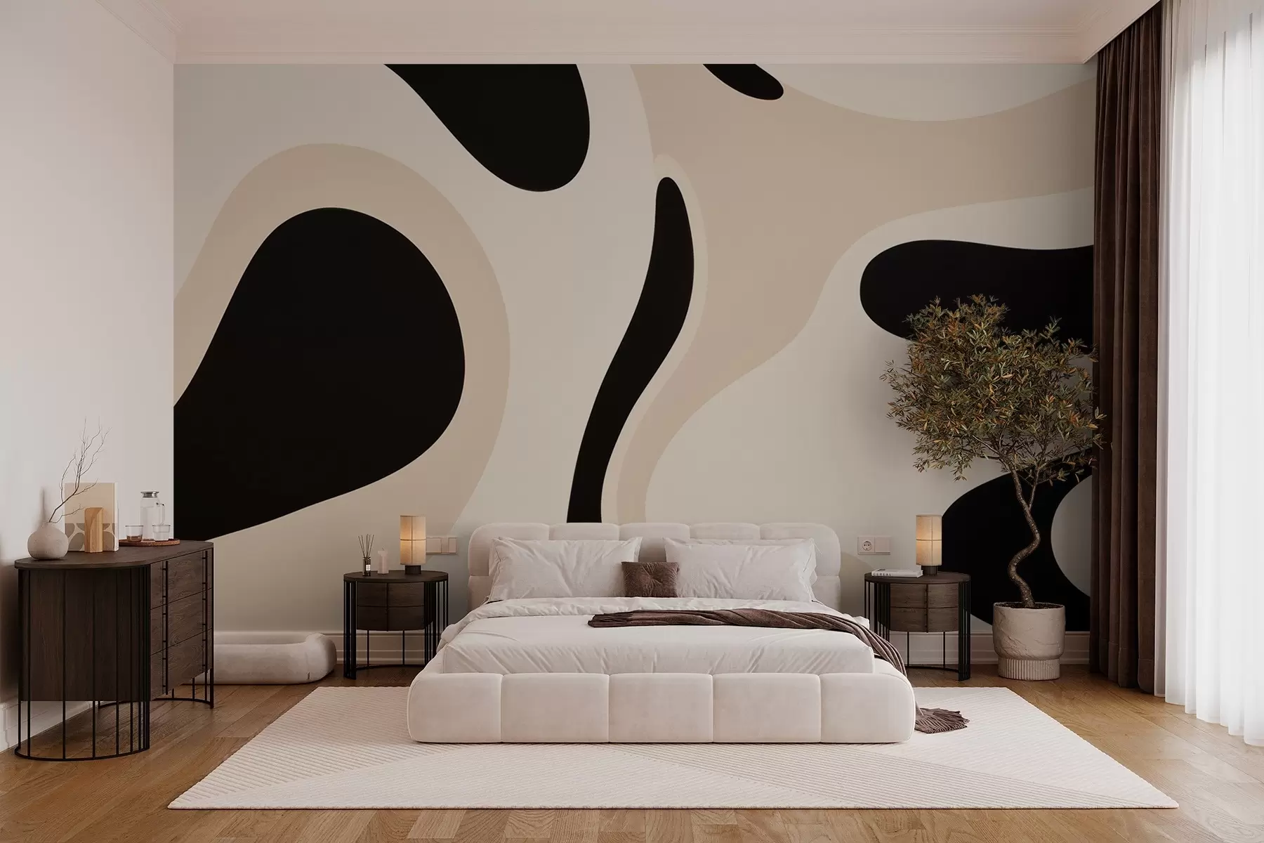 Fototapete Abstrakte Wellenkomposition w03608