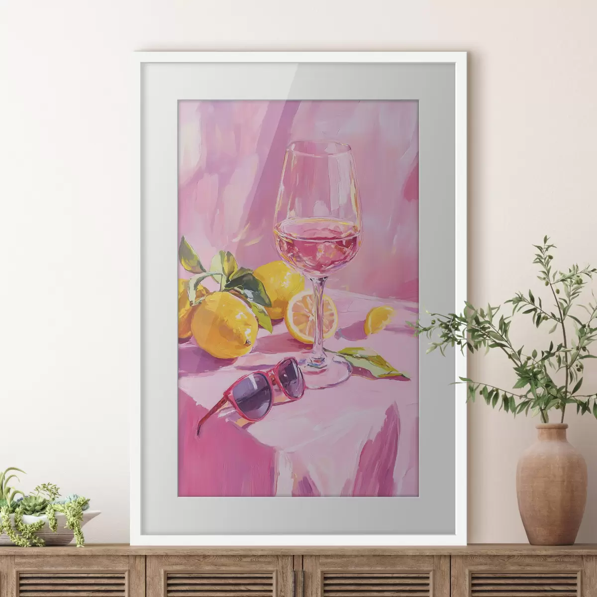 Poster Wein und Zartheit f43883