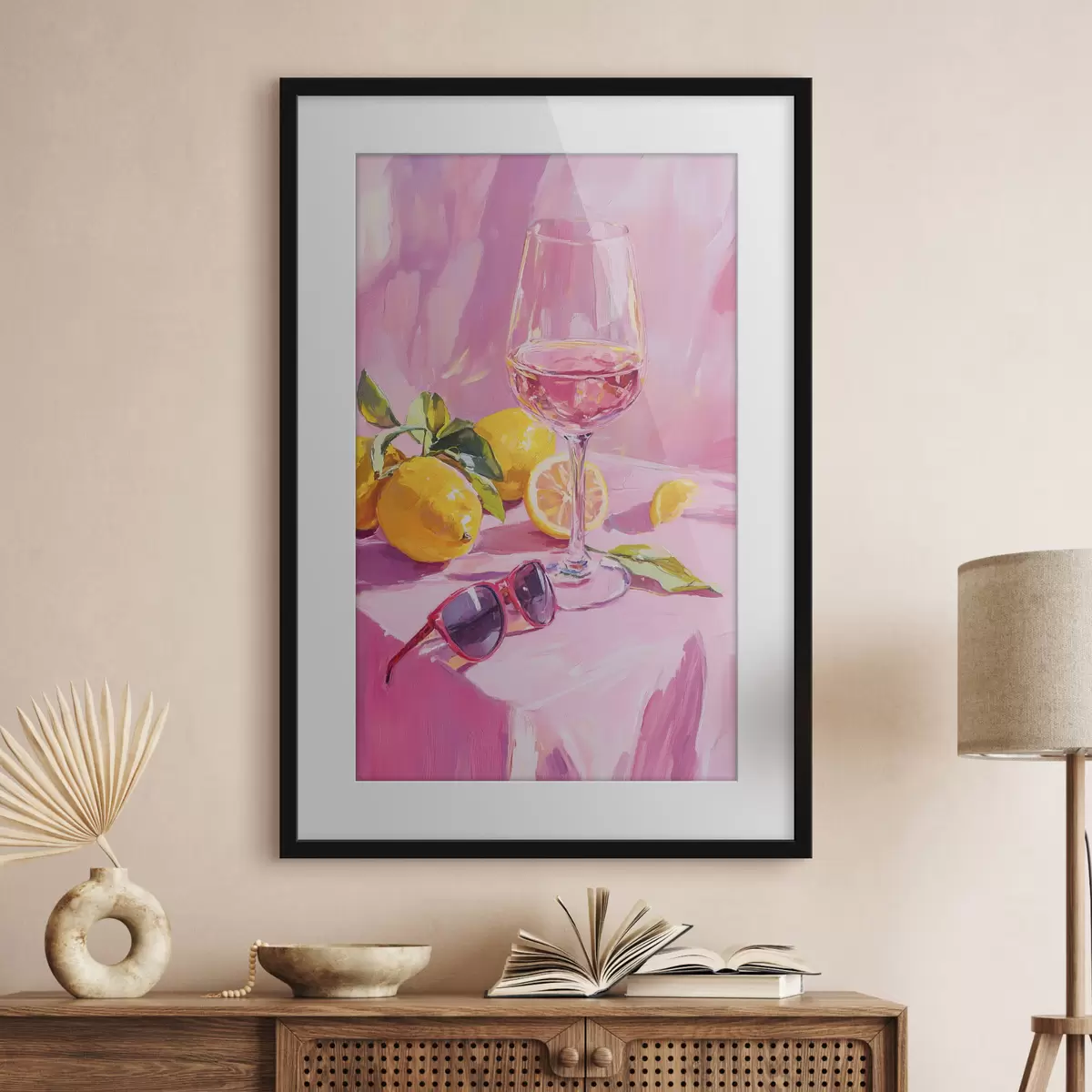 Poster Wein und Zartheit f43883