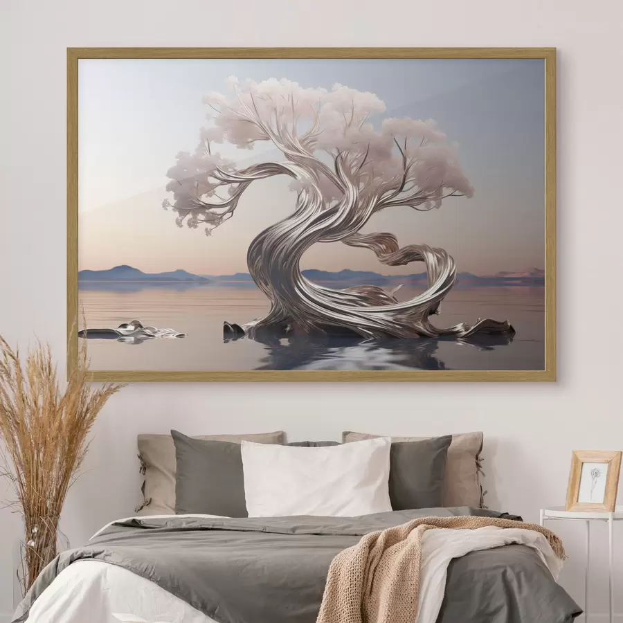 Fototapete Metall-Holz f43945