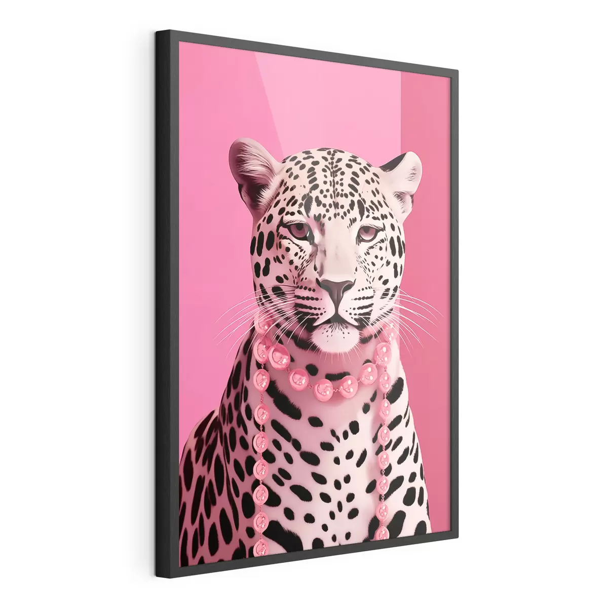 Poster Leopard in Rosa f43976