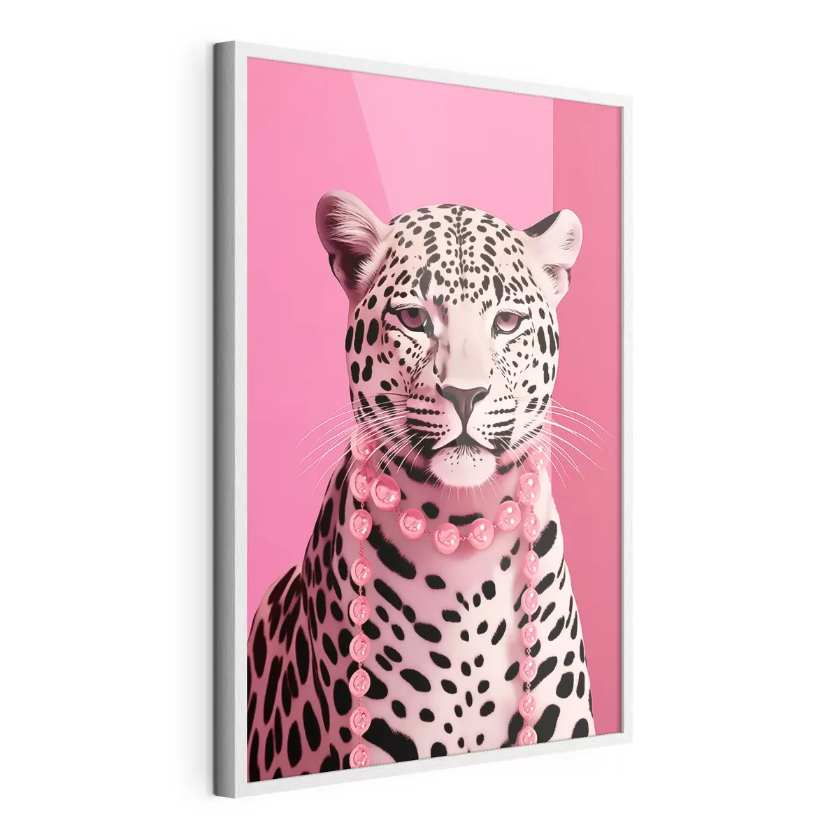 Poster Leopard in Rosa f43976