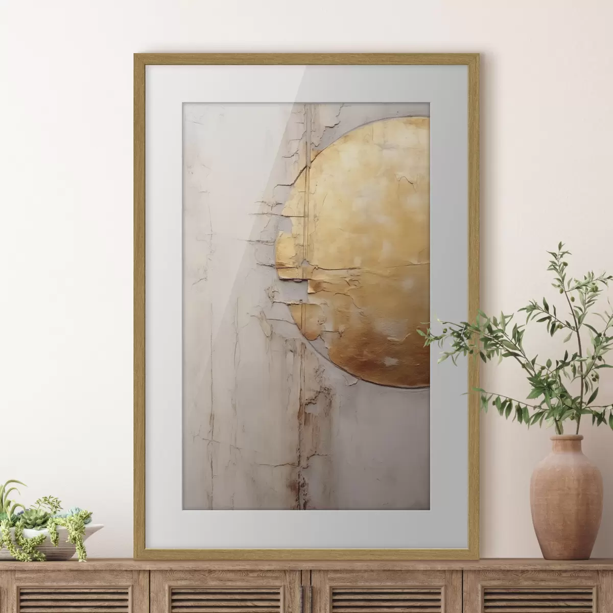 Poster Goldener Halbkreis f43979