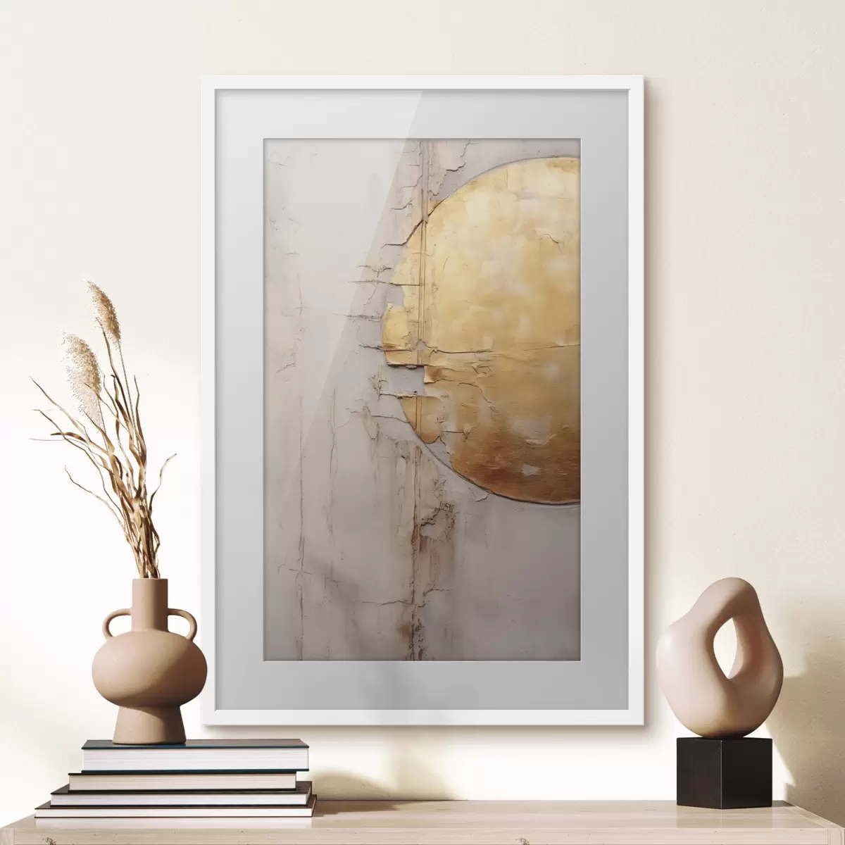 Poster Goldener Halbkreis f43979