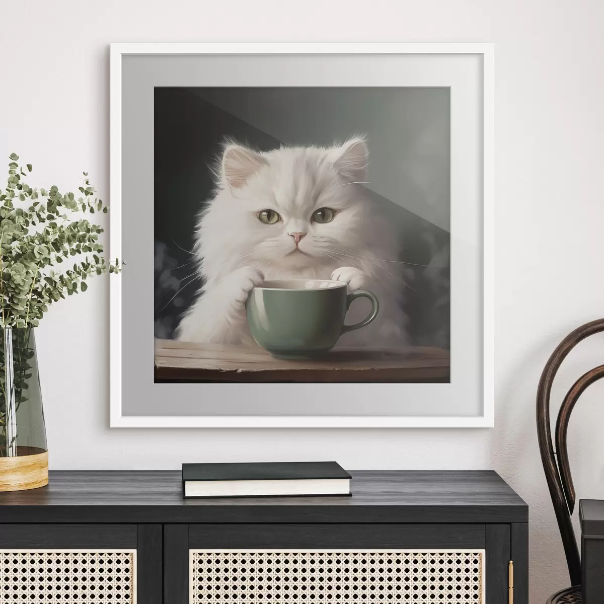 Poster Tee mit der Katze f44032