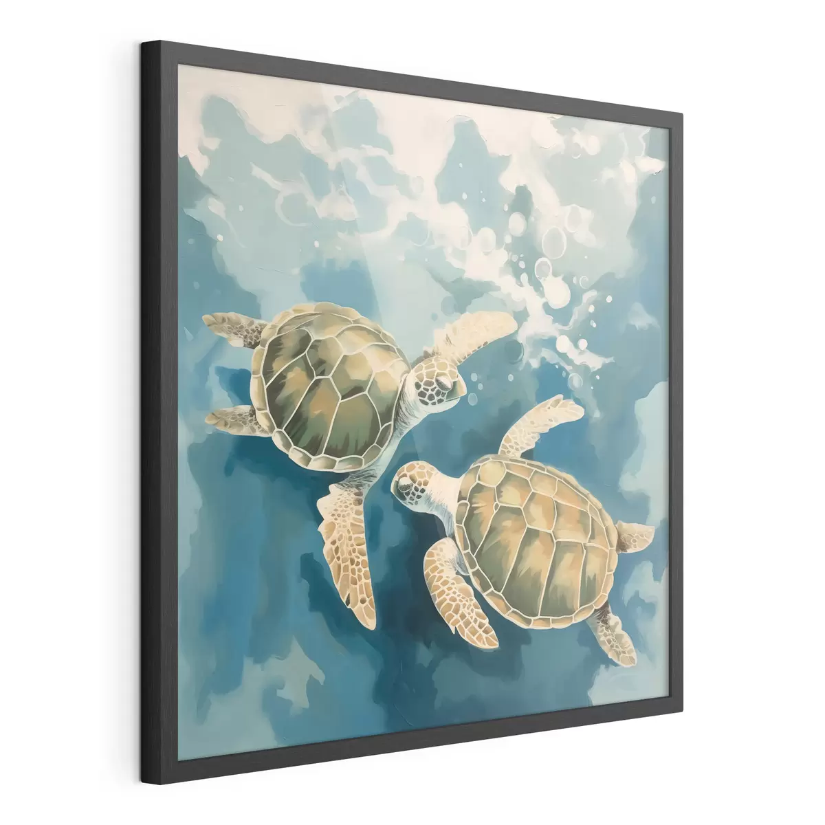 Poster Schildkröten schwimmen f44034
