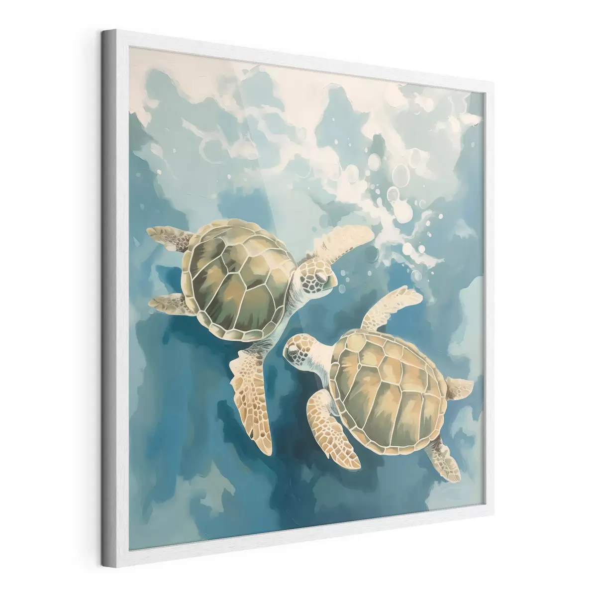 Poster Schildkröten schwimmen f44034