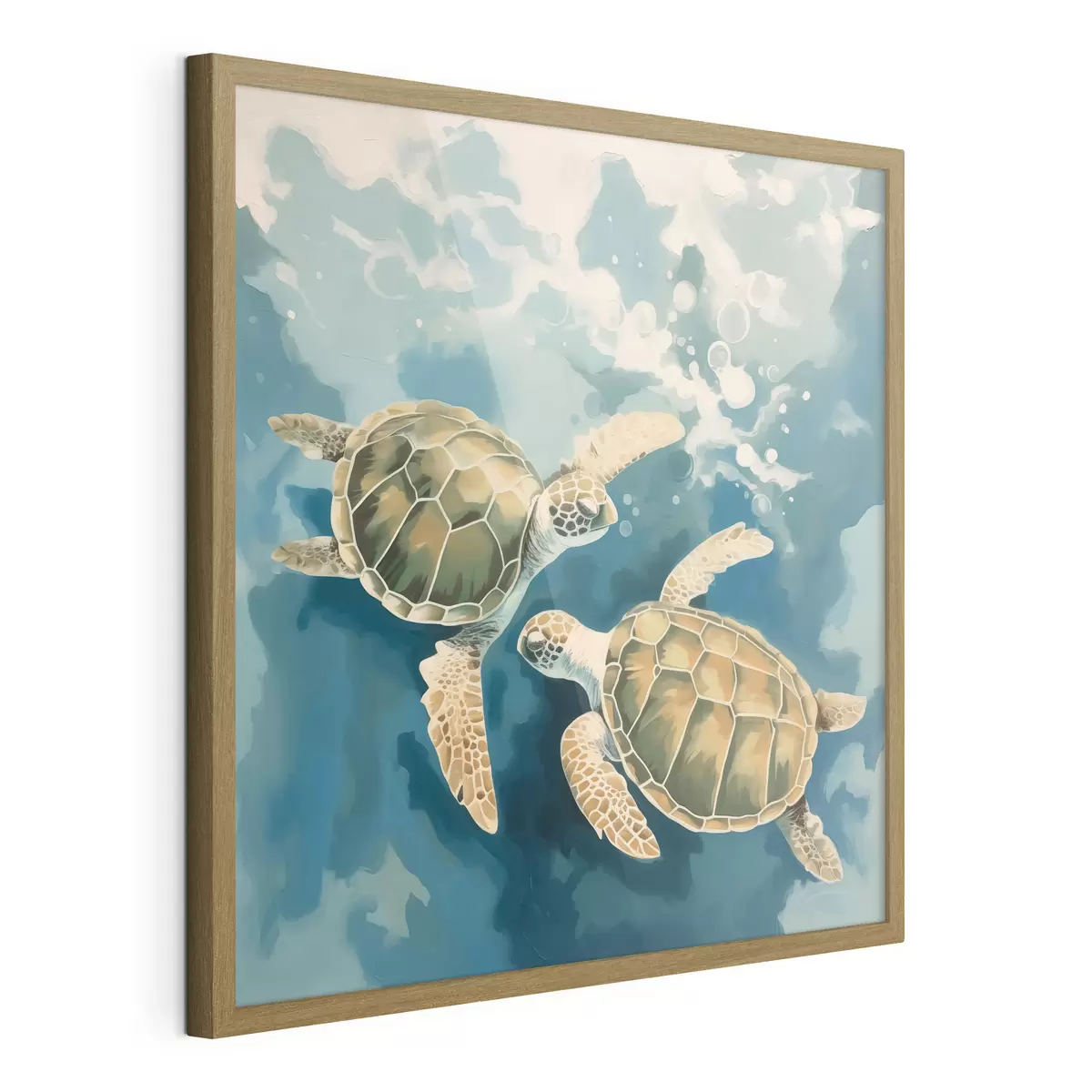 Poster Schildkröten schwimmen f44034