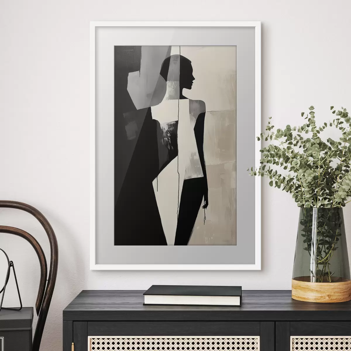 Poster Silhouette in Flächen f43969
